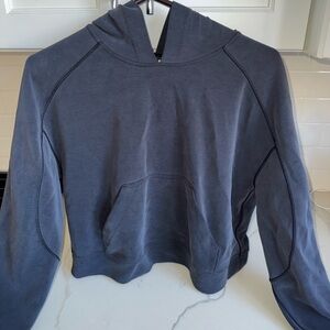 lululemon athletica Charcoal Softstreme cropped Hoodie